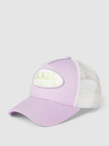 Von Dutch Trucker Cap mit Label-Patch Modell 'BOSTON' in Lavender, Grö...