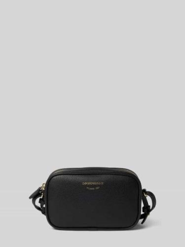 Emporio Armani Handtasche mit Label-Print Modell 'LILLY' in Black, Grö...