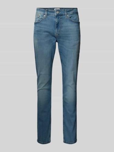 Tommy Jeans Slim Fit Jeans im 5-Pocket-Design Modell 'AUSTIN' in Blau,...