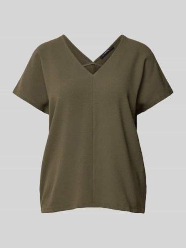 Someday Blusenshirt mit V-Ausschnitt Modell 'Ketira' in Khaki, Größe 3...