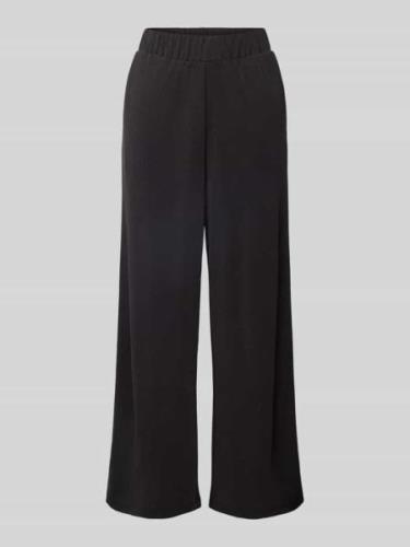 Jake*s Casual Wide Leg Stoffhose mit elastischem Bund in Black, Größe ...