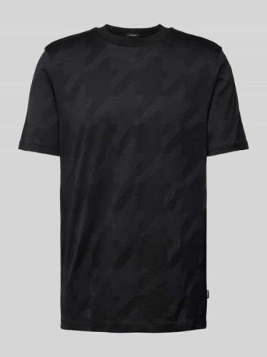 BOSS T-Shirt mit Label-Detail Modell 'Thompson' in Black, Größe S