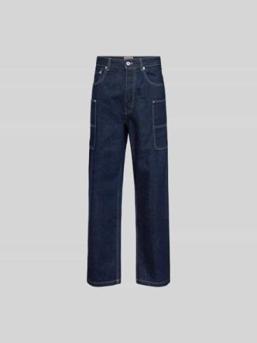 Kenzo Relaxed Fit Jeans mit Cargotaschen in Dunkelblau, Größe 31