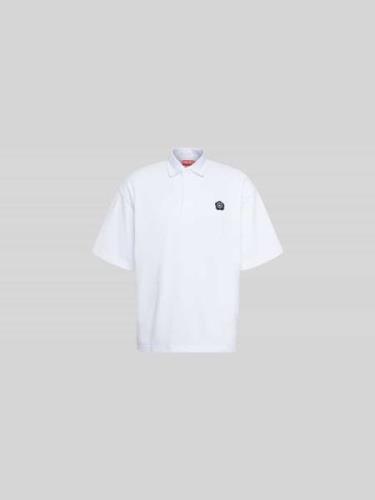 Kenzo Poloshirt aus reiner Baumwolle in Weiss, Größe L