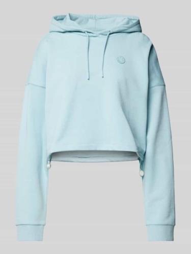 Hugo Blue Oversized Cropped Hoodie mit Label-Detail Modell 'Dilvie' in...