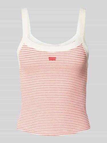 Levi's® Crop Top mit Streifenmuster Modell 'ESSENTIAL SPORTY' in Rot, ...