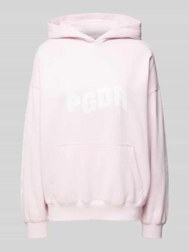 Pegador Oversized Hoodie mit Label-Print Modell 'VINYA' in Rosa, Größe...