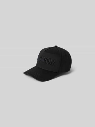 Dsquared2 Basecap mit Label-Stitching in Black, Größe One Size