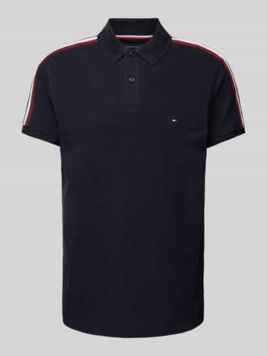 Tommy Hilfiger Regular Fit Poloshirt mit Logo-Stitching in Marine, Grö...