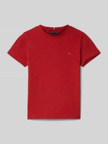 Tommy Hilfiger Kids T-Shirt mit Rundhalsausschnitt in Rot, Größe 122