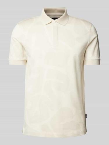 BOSS Regular Fit Poloshirt mit Label-Detail Modell 'Penrose' in Offwhi...