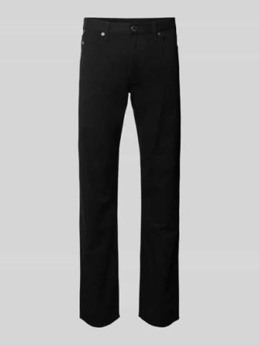 Emporio Armani Regular Fit Hose im 5-Pocket-Design in Black, Größe 31/...