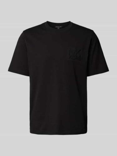 Michael Kors T-Shirt mit Label-Stitching Modell 'CHARM' in Black, Größ...