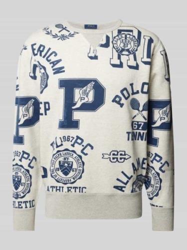 Polo Ralph Lauren Sweatshirt mit Rundhalsausschnitt in Offwhite, Größe...