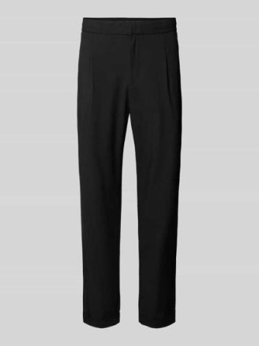 MCNEAL Tapered Fit Stoffhose mit Gesäßtaschen in Black, Größe L