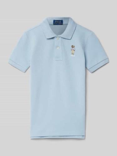 Polo Ralph Lauren Kids Poloshirt mit Logo-Stitching in Bleu, Größe 104