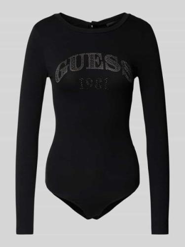 Guess Body mit Label-Strasssteinbesatz Modell 'ALEXANDRA' in Black, Gr...