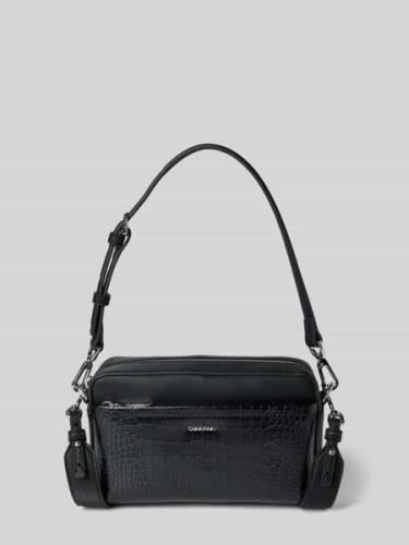 CK Calvin Klein Camera Bag mit Strukturmuster Modell 'CK MUST' in Blac...