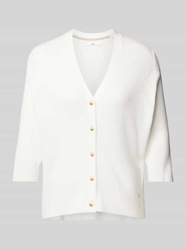 Brax Cardigan in Ripp-Optik Modell 'Style.Alice' in Offwhite, Größe 34