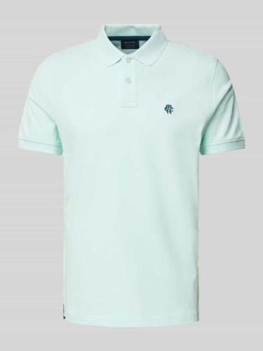 MCNEAL Regular Fit Poloshirt mit Label-Stitching in Helltuerkis, Größe...