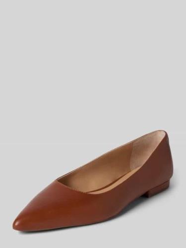 Lauren Ralph Lauren Lederballerinas mit Blockabsatz Modell 'LONDYN' in...