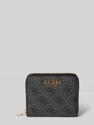 Guess Portemonnaie mit Label-Applikation Modell 'LAUREL' in Black, Grö...