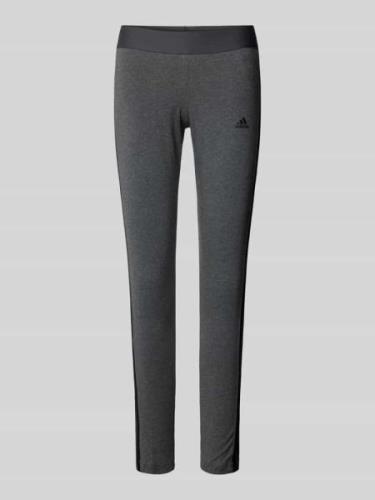 ADIDAS SPORTSWEAR Leggings mit Label-Print in Mittelgrau Melange, Größ...