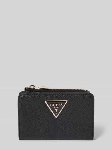 Guess Portemonnaie mit Label-Applikation Modell 'LAUREL' in Black, Grö...