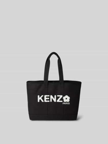 Kenzo Tote Bag mit Label-Print in Black, Größe 1