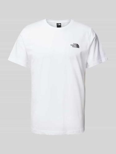 The North Face T-Shirt mit Label-Print in Weiss, Größe S