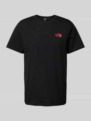 The North Face T-Shirt mit Label-Print in Black, Größe S