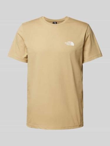 The North Face T-Shirt mit Label-Print Modell 'SIMPLE DOME' in Khaki, ...