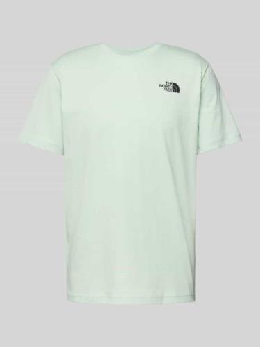 The North Face T-Shirt mit Logo-Print Modell 'REDBOX' in Hellgruen, Gr...