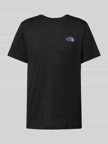 The North Face T-Shirt mit Logo-Print in Black, Größe XS