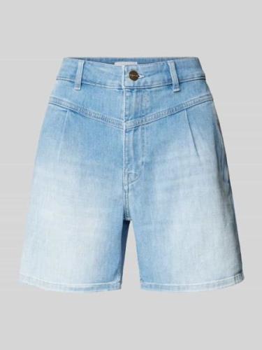 Rich & Royal Regular Fit Jeansshorts mit gelegten Falten in Jeansblau,...