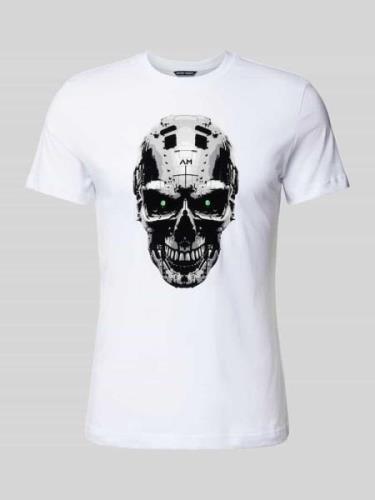 Antony Morato T-Shirt mit Motiv-Print in Weiss, Größe XL