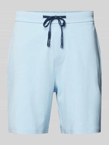 Christian Berg Men Sweatshorts mit Label-Detail in Bleu, Größe L