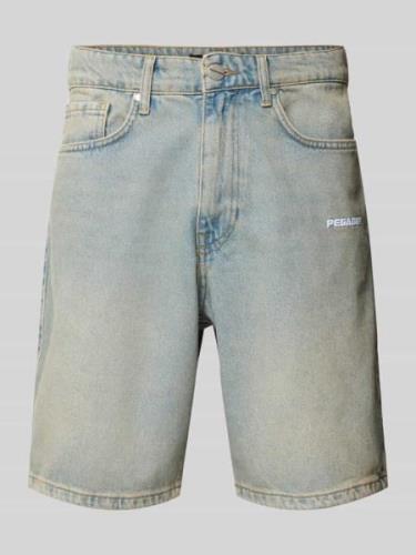Pegador Straight Leg Jeansshorts mit Label-Stitching Modell 'EARL' in ...