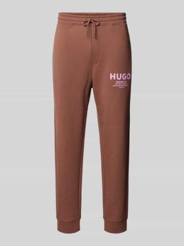 Hugo Blue Tapered Fit Sweatpants mit Label-Print Modell 'Nevez' in Mit...
