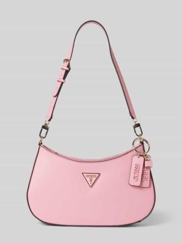 Guess Handtasche mit Label-Anhänger Modell 'NOELLE' in Pink, Größe 1