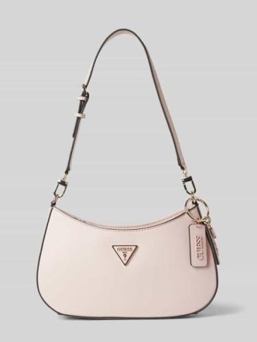 Guess Handtasche mit Label-Anhänger Modell 'NOELLE' in Rosa, Größe 1