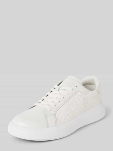 CK Calvin Klein Sneaker mit Label-Muster in Weiss, Größe 42