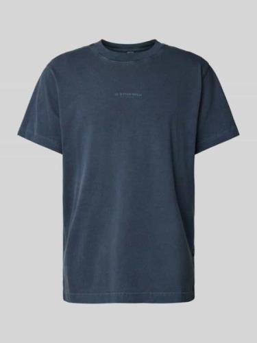 G-Star Raw Oversized T-Shirt mit Label-Print in Anthrazit, Größe XXL