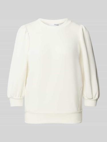 Selected Femme Sweatshirt mit 3/4-Arm in Weiss, Größe L