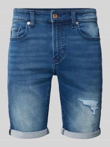 Only & Sons Regular Fit Jeansshorts im 5-Pocket-Design Modell 'PLY' in...