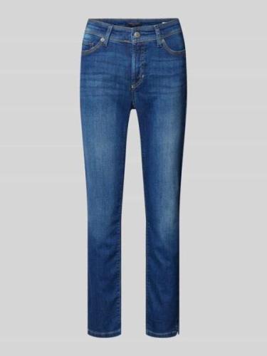 Cambio Slim Fit Jeans mit verkürztem Schnitt Modell 'PIPER' in Dunkelb...