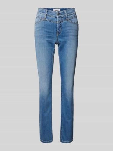 Cambio Slim Fit Jeans mit Ziernähten Modell 'PARLA SEAM' in Hellblau, ...