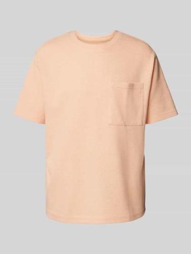 MCNEAL T-Shirt mit aufgesetzter Brusttasche in Apricot Melange, Größe ...