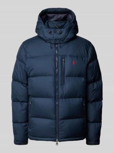 Polo Ralph Lauren Steppjacke mit Logo-Stitching in Marine, Größe L