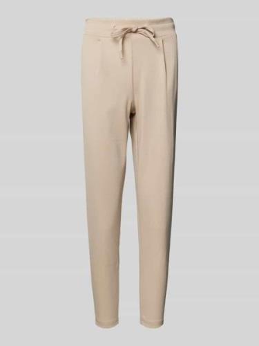 ICHI Sweatpants in verkürzter Passform Modell 'KATE' in Beige, Größe L